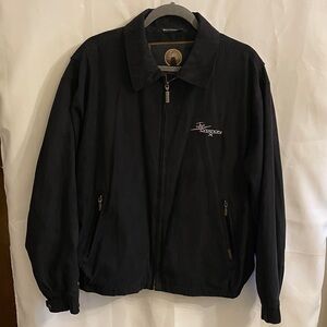 Weatherproof Black Men's Windbreaker Cessna Citation X